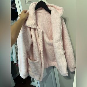 Pink Sherpa jacket